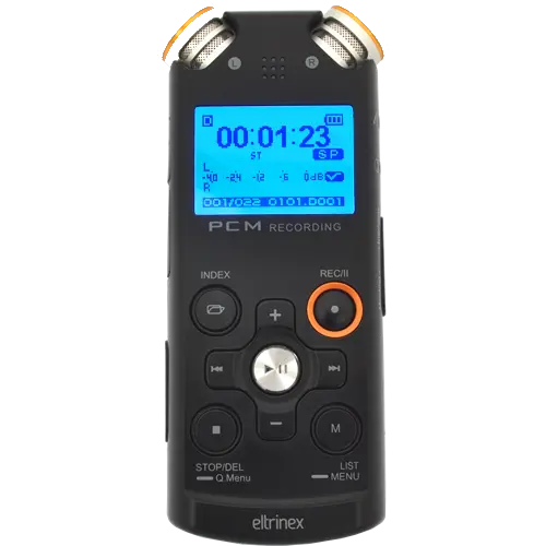 Eltrinex V12Pro - digitales Diktiergerät speziell für Blinde (32GB)