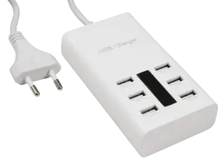 USB-Stecker-Netz-& Ladegerät Grundig, 6 x 5V, 7,2A