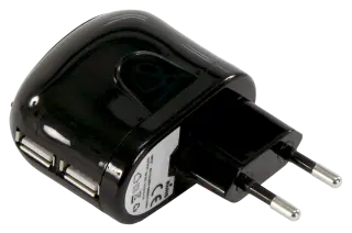 USB-Stecker-Netzgerät McPower, 230Vnach> 5V, 2.000mA, 2x USB
