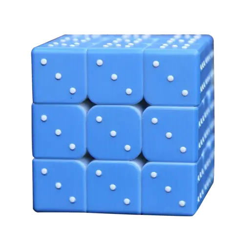 taktiler Zauberwürfel, Magic Cube für Blinde 3x3